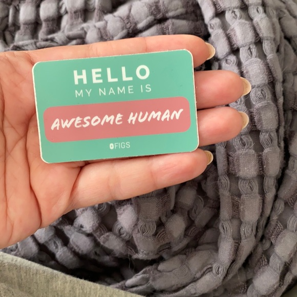 Figs HELLO MY NAME IS AWESOME HUMAN Sticker - Picture 4 of 4